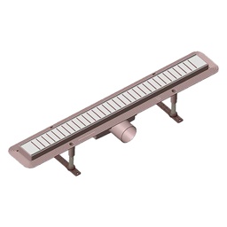 [DFL1042840] Canaletta per doccia 56 x 5,3 cm con griglia