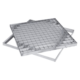 [DFL104413] Griglia quadra 40 x 40 cm in acciaio zincato