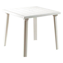 [DFL6131816] Tavolo in polipropilene 80x80 H.72 bianco