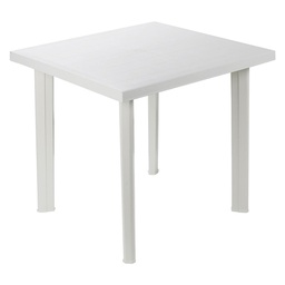 [DFL6131630] Tavolo in polipropilene bianco 80x75xh72
