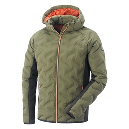 [DFL1066551] Giubbino M oliva/arancio 100% riciclato