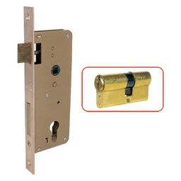 [DFL300916] Serratura da infilare per porte in legno 8x61