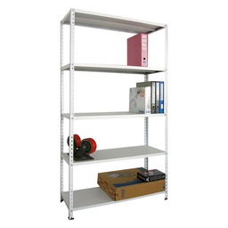[DFL312416] Scaffale metallico 80x40 cm grigio sp.4/10