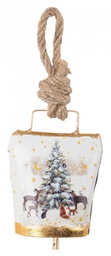 [B0936660] 12x Pendaglio Wendi Campana Bosco Bianco