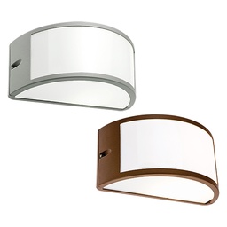 [DFL8042533] Applique grigio 25x12x13 cm, tipo aperto