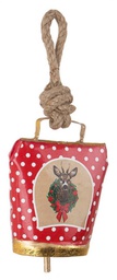 [B0936647] 12x Pendaglio Wendi Campana Renna Pois Ro