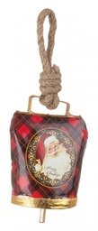 [B0936664] 12x Pendaglio Wendi Campana Tartan Babbo Vin