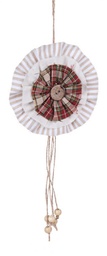 [B0917351] 12x Pendaglio York Coccarda Righe S