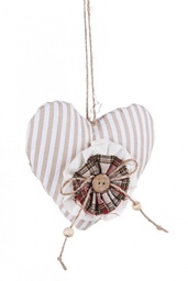 [B0917354] 12x Pendaglio York Cuore Righe