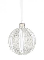 [B0937322] 12x Sfera Vt Spangly Bianco