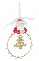 [B0932808] 4x Pendaglio Cerchietto Santa