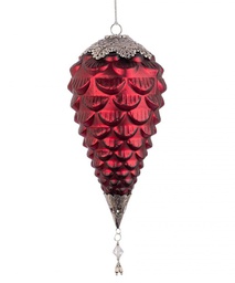 [B0971699] 4x Pendaglio Vt Fascinate Pigna Rosso D140