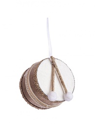 [B0971176] 4x Pendaglio Witney Tamburo Bianco