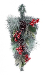 [B0934782] 6x Decor. Cheryl Bacche Rosso Ghiacc Goccia