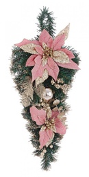 [B0934839] 6x Decor.Allyson Poinsettia Rosa