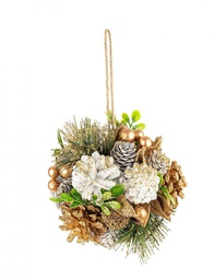 [B0939075] 6x Decorazione Sferica Martha Bia